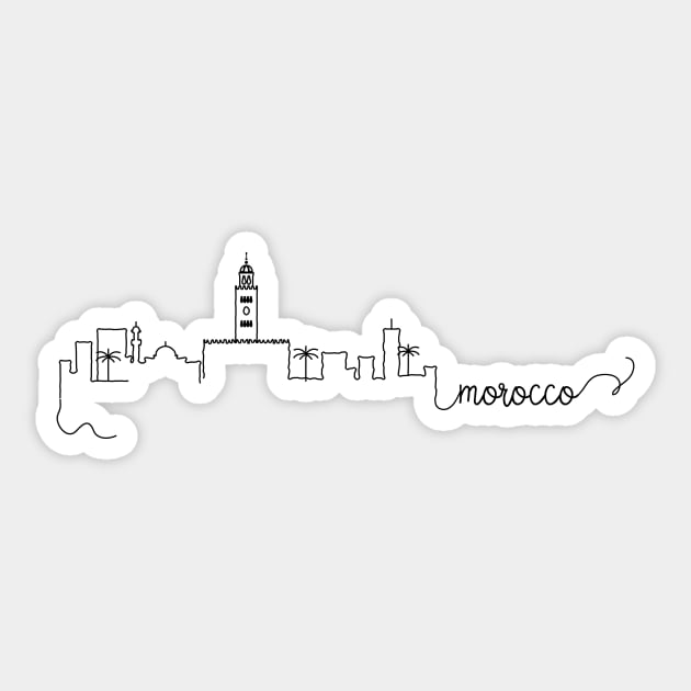 Morocco City Signature Sticker by kursatunsal